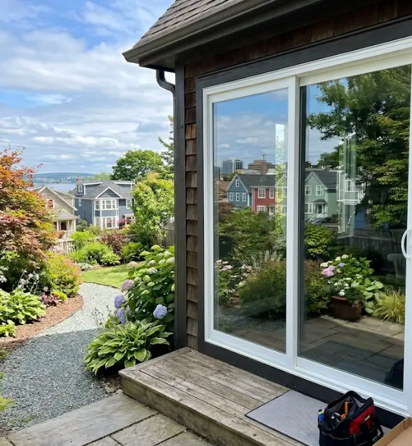 Patio glass replacement service in Halifax residential home